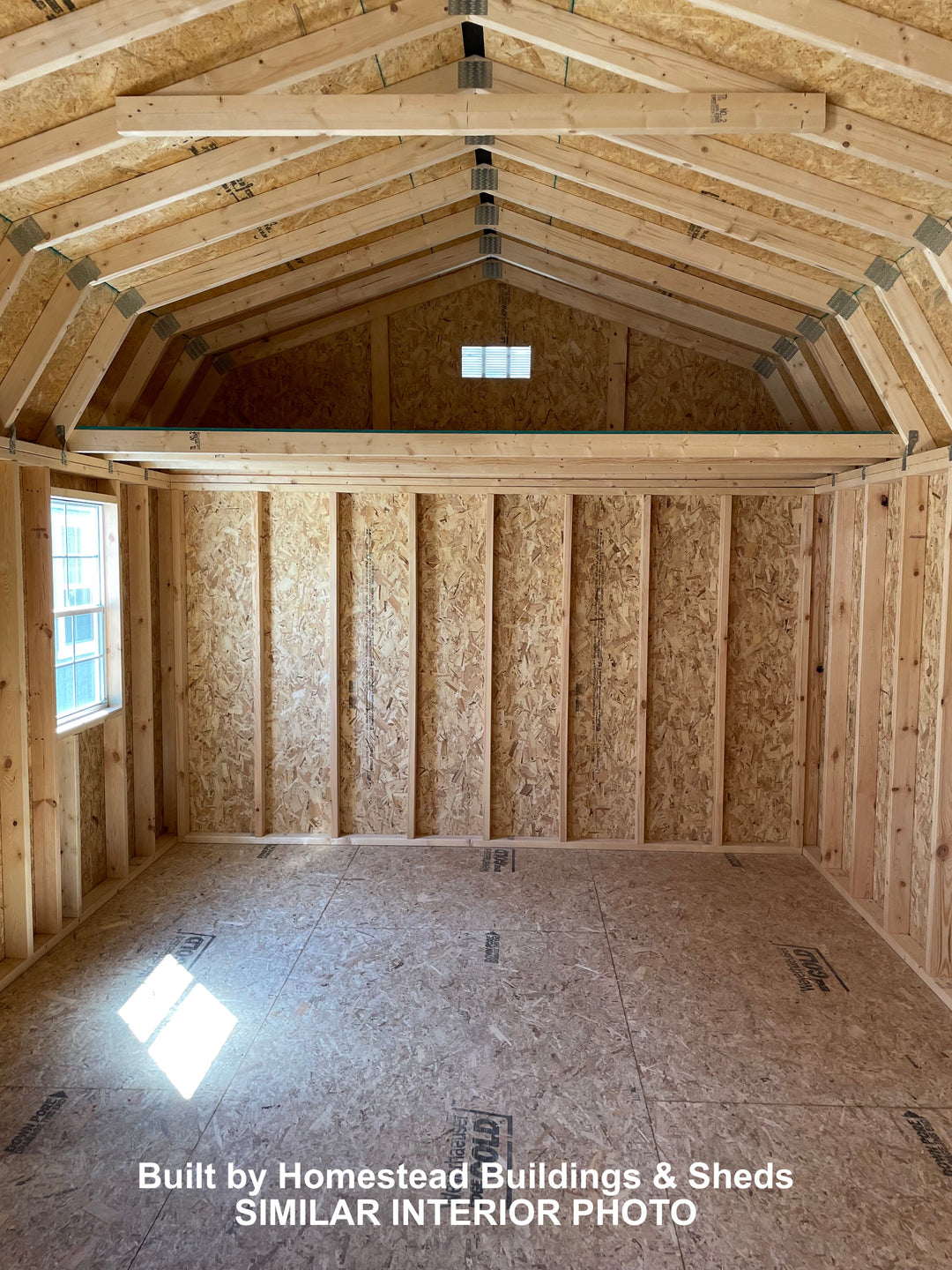 12x24 Deluxe High Barn Cabin Design #286