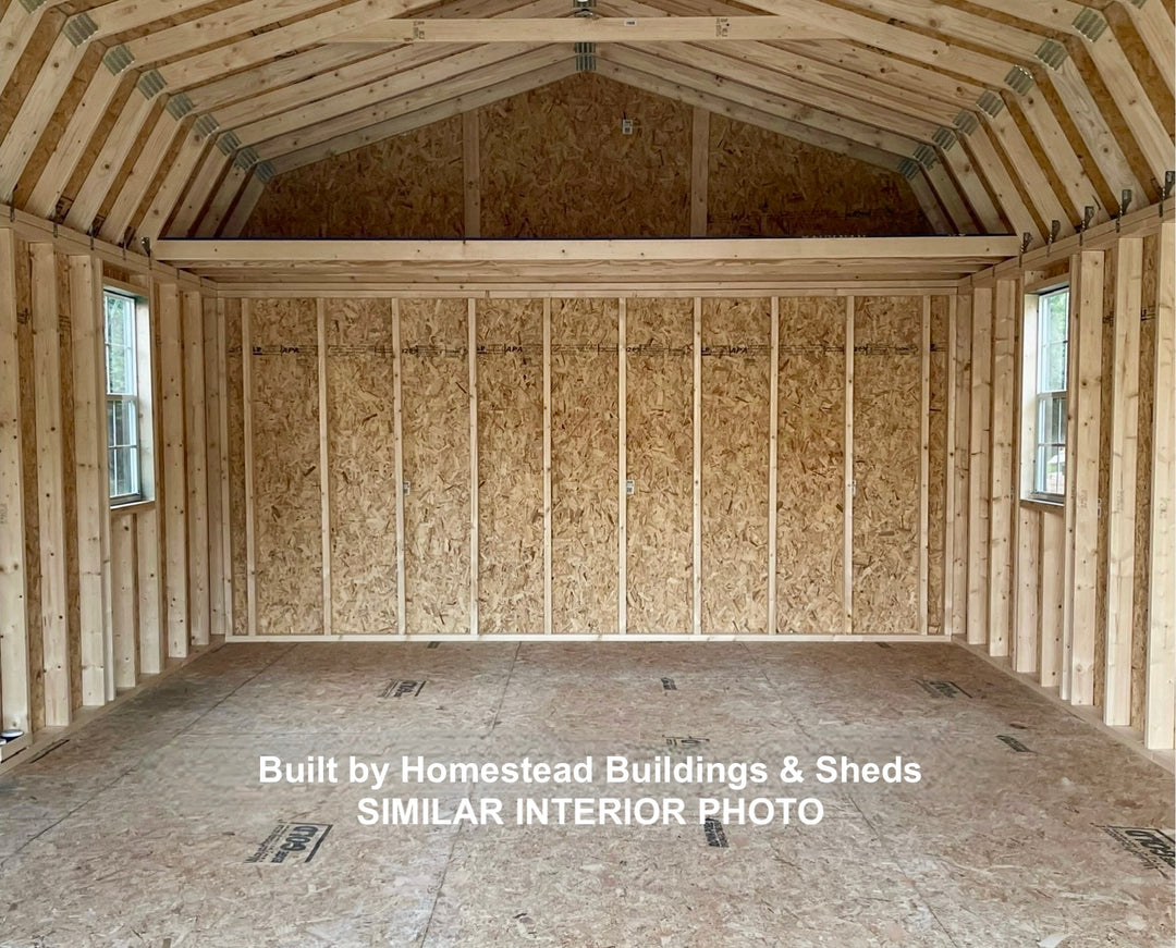 14x40 Deluxe High Barn Cabin Design #101