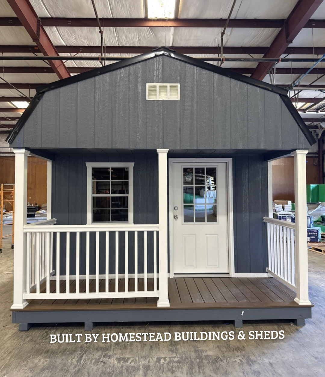 12x24 Deluxe High Barn Cabin with Electrical Design #290