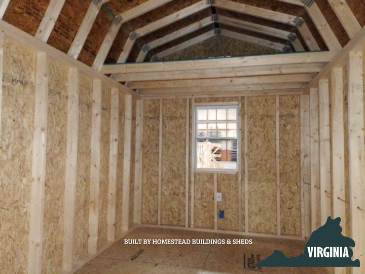 8x12 Deluxe High Barn with Electrical #VA8