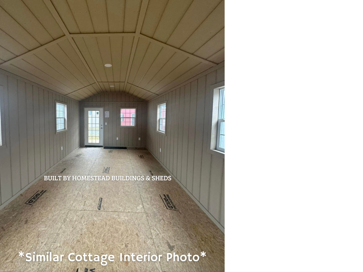 12x32 Finished Cottage Cabin with Electrical Design #32