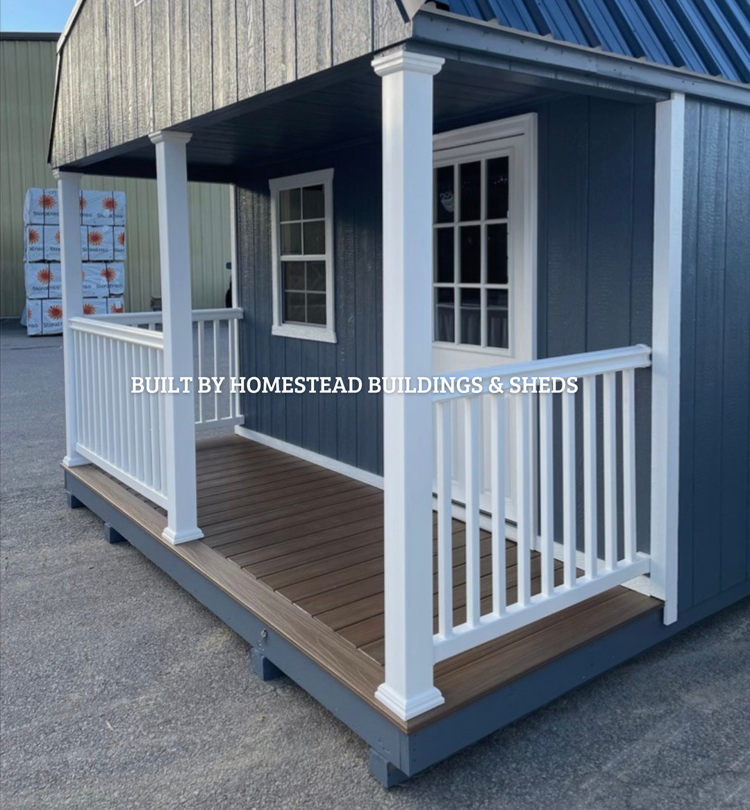 12x24 Deluxe High Barn Cabin with Electrical Design #290