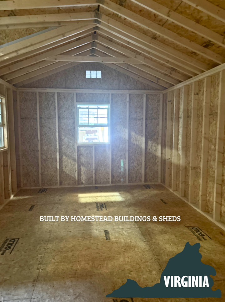 12x20 Deluxe A-Frame with Rampage Door #VA1