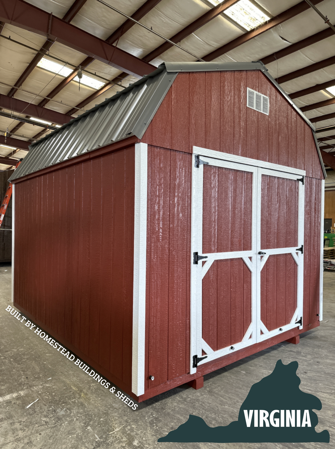 10x12 Deluxe High Barn Design #VA2