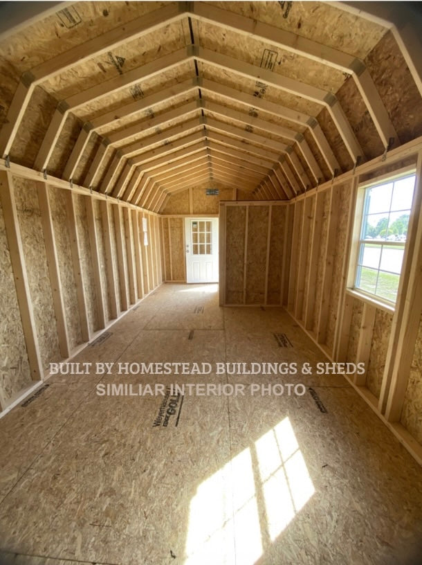 12x24 Deluxe High Barn Cabin Design #239
