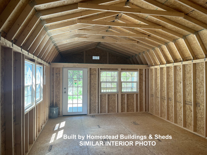14x40 Deluxe High Barn Cabin Design #101