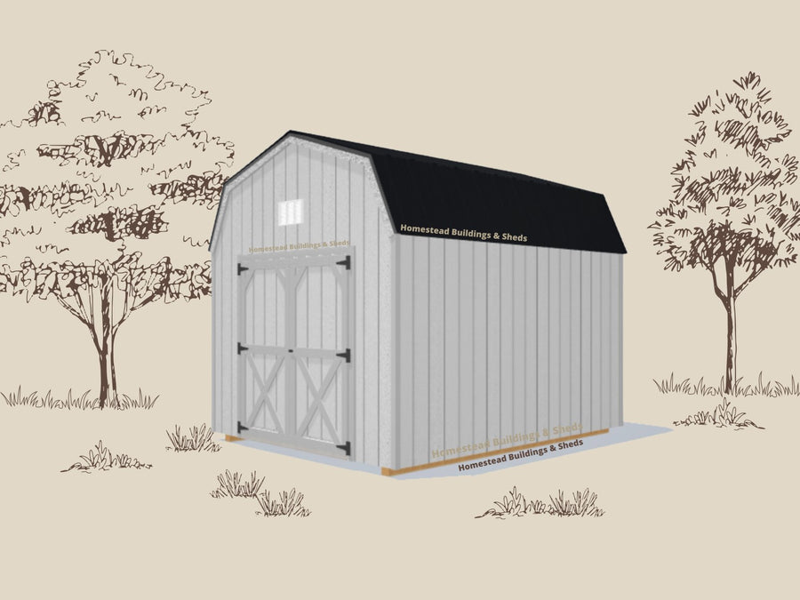 10x12 Utility High Barn: Custom Order - Homestead Buildings & Sheds