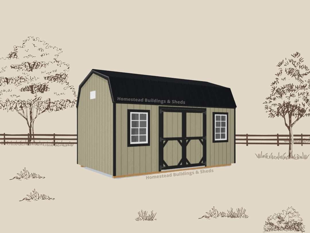 10x16 Utility High Barn: Custom Order - Homestead Buildings & Sheds