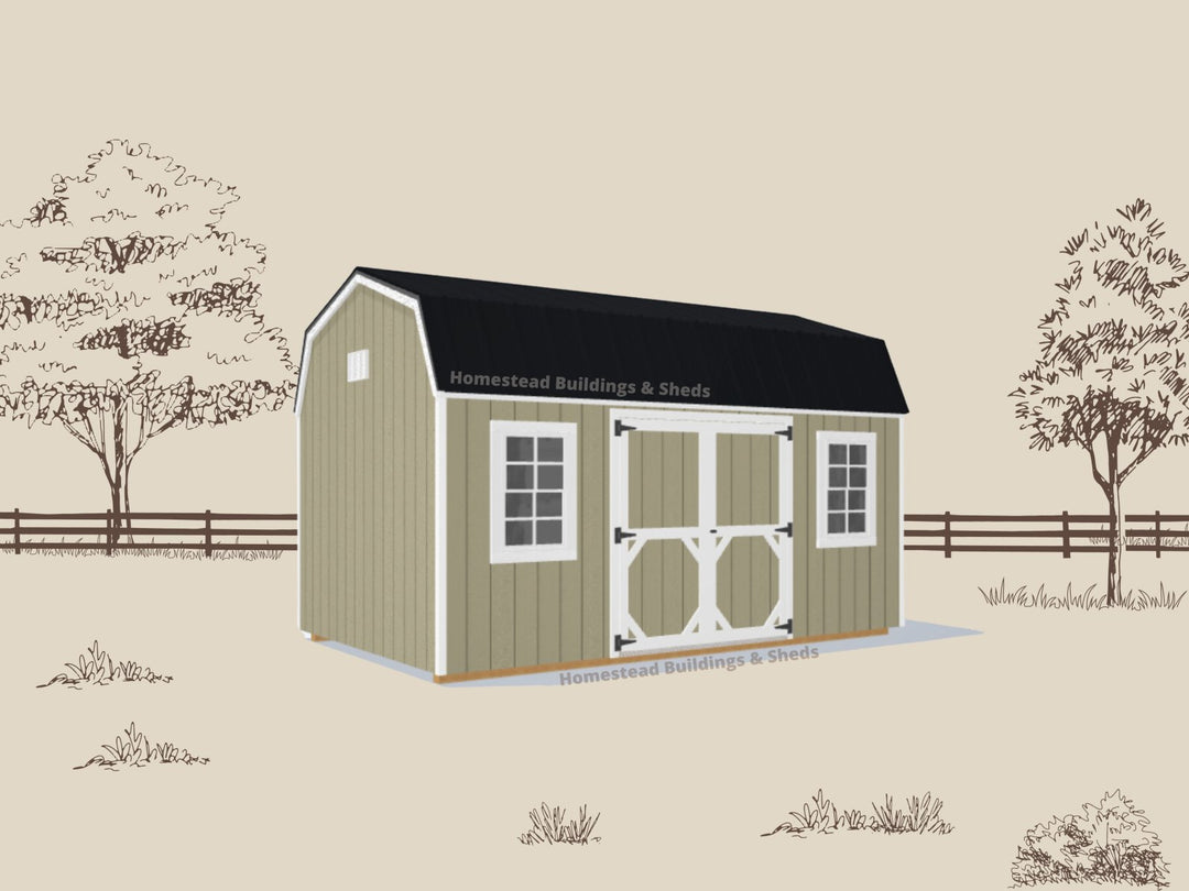 10x16 Utility High Barn: Custom Order - Homestead Buildings & Sheds