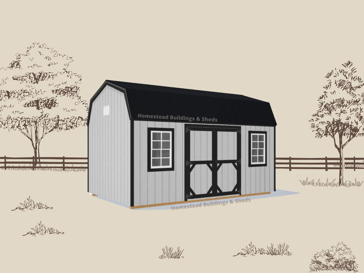 10x16 Utility High Barn: Custom Order - Homestead Buildings & Sheds