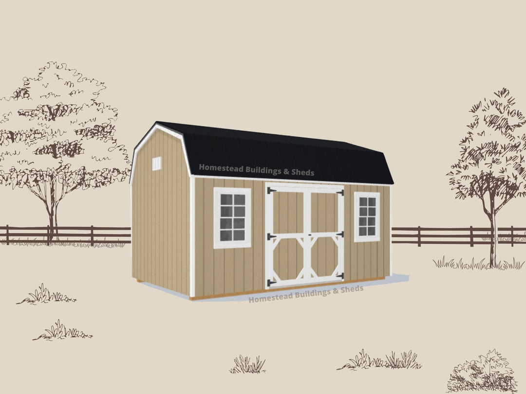 10x16 Utility High Barn: Custom Order - Homestead Buildings & Sheds