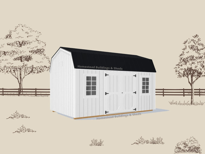 10x16 Utility High Barn: Custom Order - Homestead Buildings & Sheds