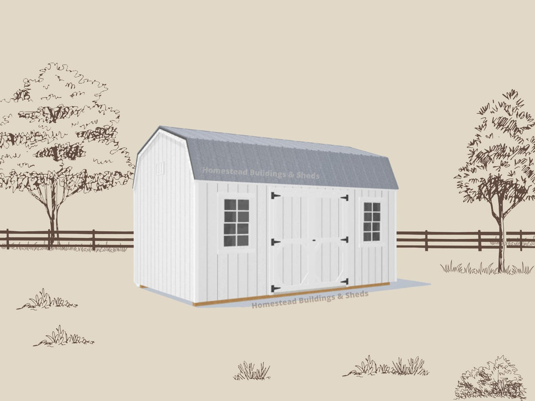 10x16 Utility High Barn: Custom Order - Homestead Buildings & Sheds