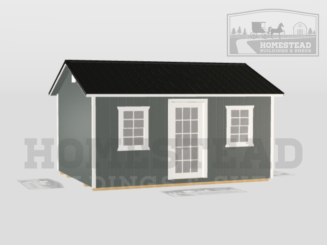 12x16 Deluxe A-Frame Stock #AADS26053623 - Homestead Buildings & Sheds