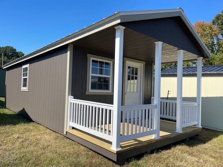 12x32 Finished Cottage Cabin with Electrical Style #NC26331323 - Homestead Buildings & Sheds